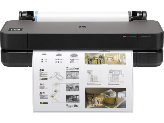 HP DesignJet T230 Large Format Compact Wireless Plotter Printer - 24"